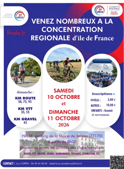 ffvelo idf 2026 concentration idf affiche mini